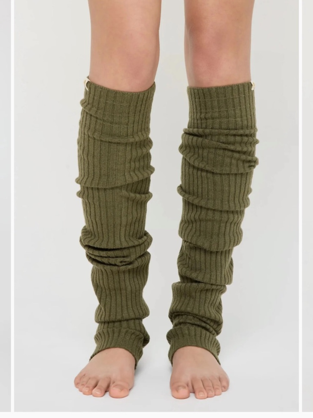 Spiritual Gangster Ribbed Knit Leg Warmers
